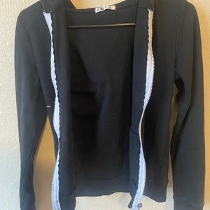 Black zip up hoodie small